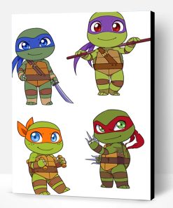 Little Ninja Turtles Paint By Number