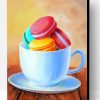 Macaroons In Cup Paint By Number