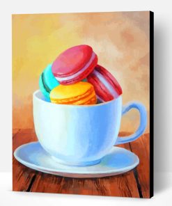 Macaroons In Cup Paint By Number