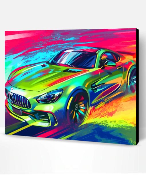 Mercedes Car Art Paint By Number