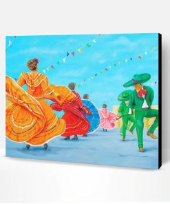 Mexican Folk Dance Paint By Number