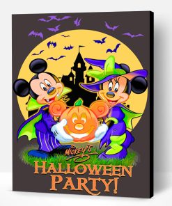 Mickey Halloween Party Paint By Number