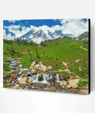 Mount Rainier National Park Paint By Number