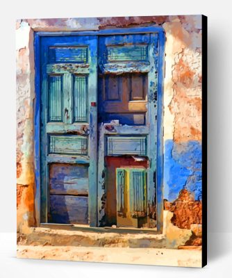 Old Blue Door Paint By Number