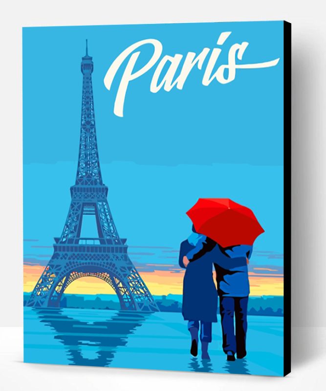 Paris Couple Paint By Number