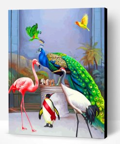 Peafowl And Birds Paint By Number