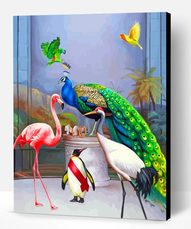 Peafowl And Birds Paint By Number