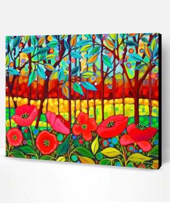 Poppies Art Paint By Number