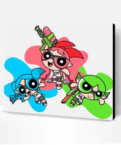 Powerpuff Girls Animation Paint By Number