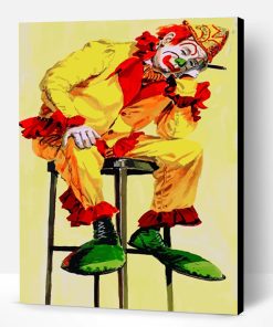 Sad Circus Clown Paint By Number