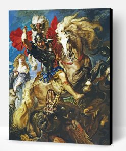 Saint George And The Dragon Paint By Number