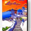 Santorini Island Paint By Number