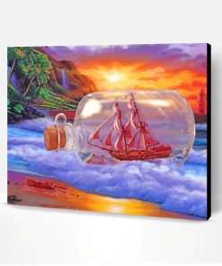 Ship In A Bottle Paint By Number