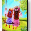 Sisters On Swing Paint By Number