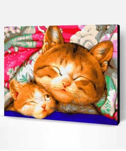 Sleepy Cute Cats Paint By Number