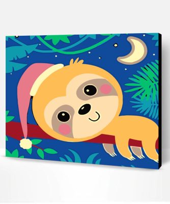 Sleepy Sloth Paint By Number