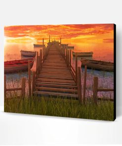 Sunset Dock Paint By Number
