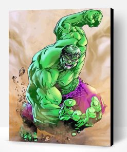 Superhero Hulk Paint By Number