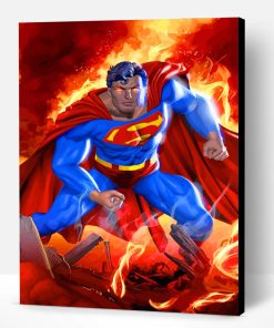 Superman Hero Paint By Number