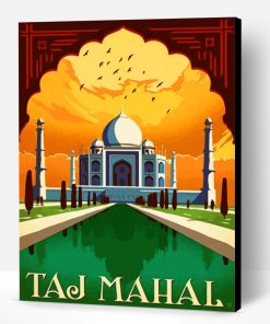 Taj Maha India Paint By Number