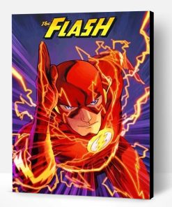 The Flash Superhero Paint By Number