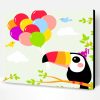 Toucan And Balloons Paint By Number