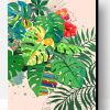 Tropical Leaves Paint By Number