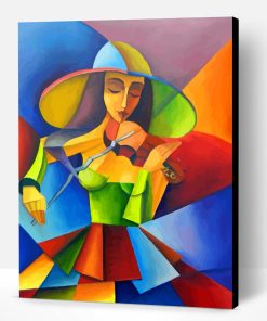 Violinist Woman Art Paint By Number