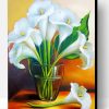 White Lilies In Glass Paint By Number
