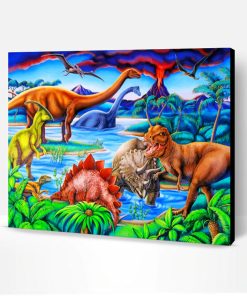 Wild Dinosaurs Paint By Number