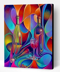 Abstract Bottles Paint By Number
