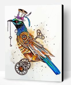 Aesthetic Steampunk Bird Paint By Number