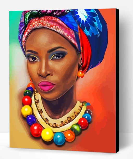 Aesthetic African Woman Paint By Number