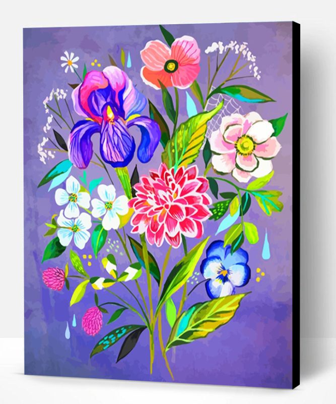 Aesthetic Flowers Paint By Number