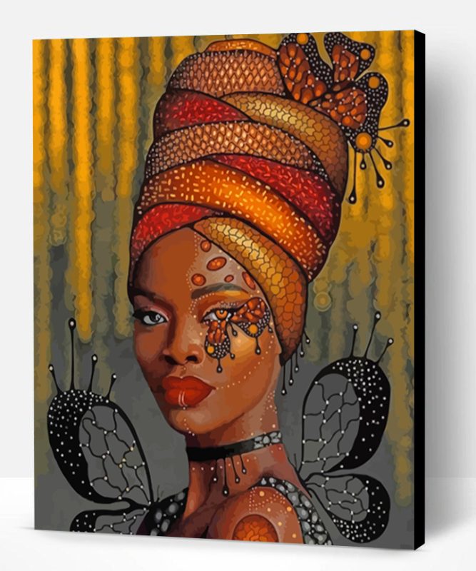 African Black Woman Paint By Number