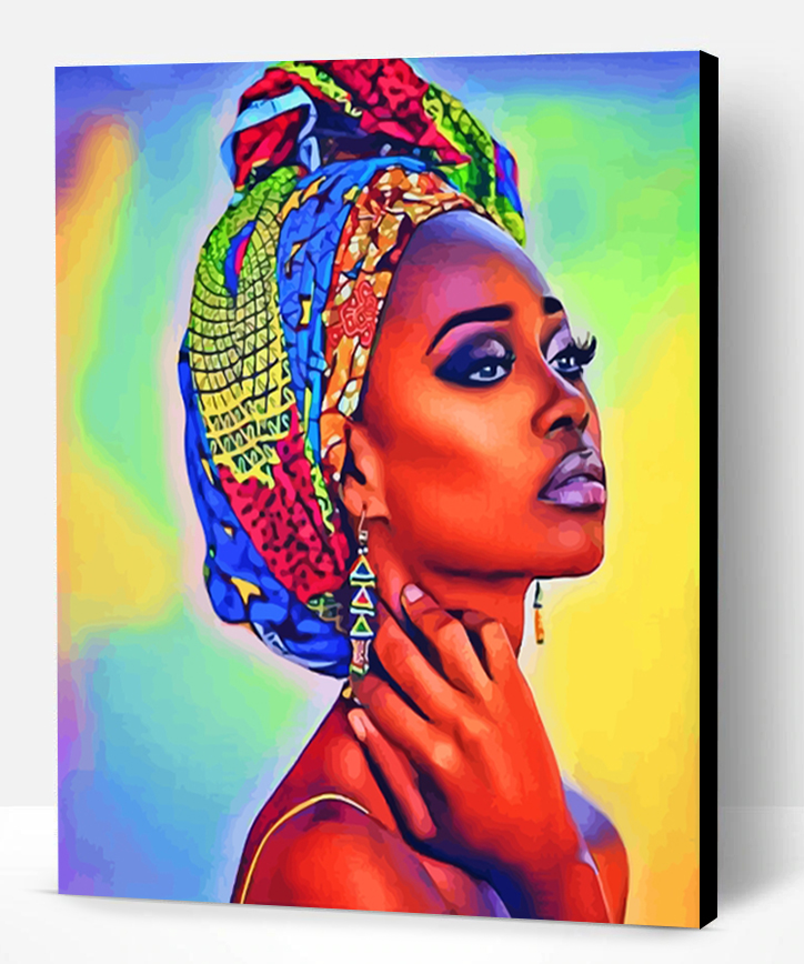 African Woman - Paint By Number - Paint By Numbers PRO