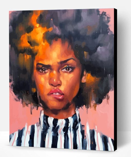 Afro Woman Paint By Number