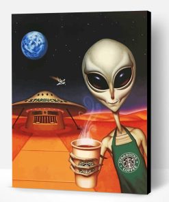 Alien Starbucks Paint By Number