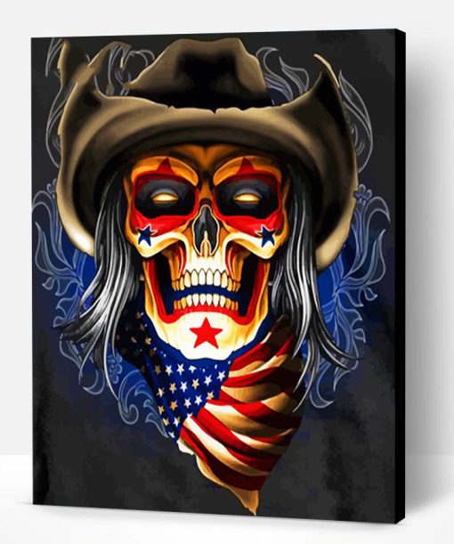 American Skull Paint By Number