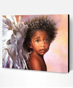 Angel Black Boy Paint By Number