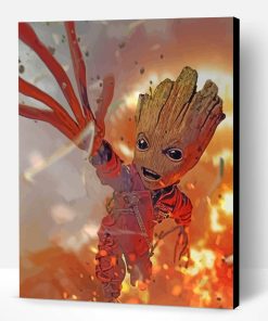 Baby Groot Paint By Number