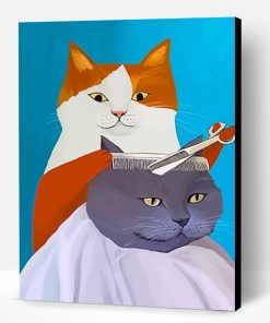 Barber Cat Paint By Number