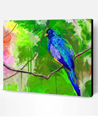 Bird On Tree Art Paint By Number