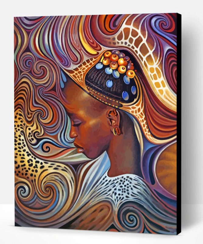 Black African Woman Paint By Number