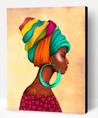 Black African Woman Paint By Number