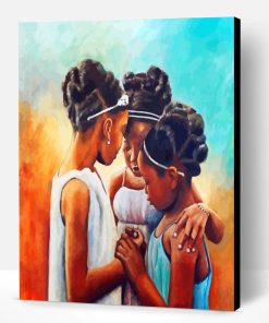 Black Girls Praying Paint By Number