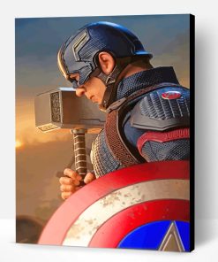 Captain America Hero Paint By Number