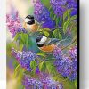 Chickadees And Lilacs Paint By Number