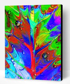 Colorful Leave Paint By Number