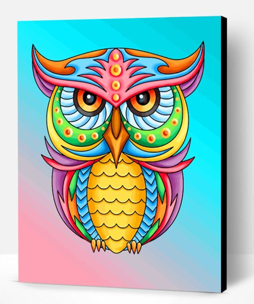 Colorful Owl Paint By Number